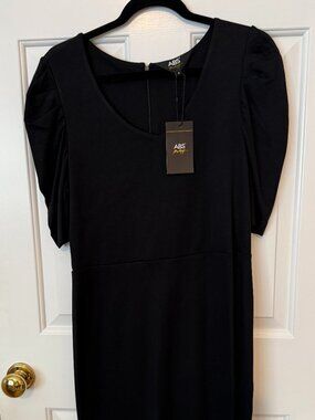 NWT ABS Black Ponte Dress Size 8
